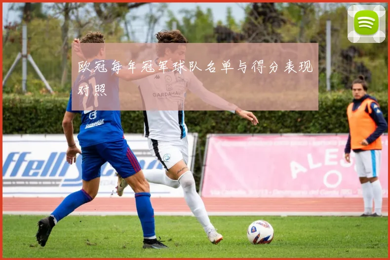 欧冠每年冠军球队名单与得分表现对照